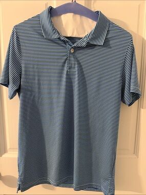Wilt Blue and White Striped Polo Shirt